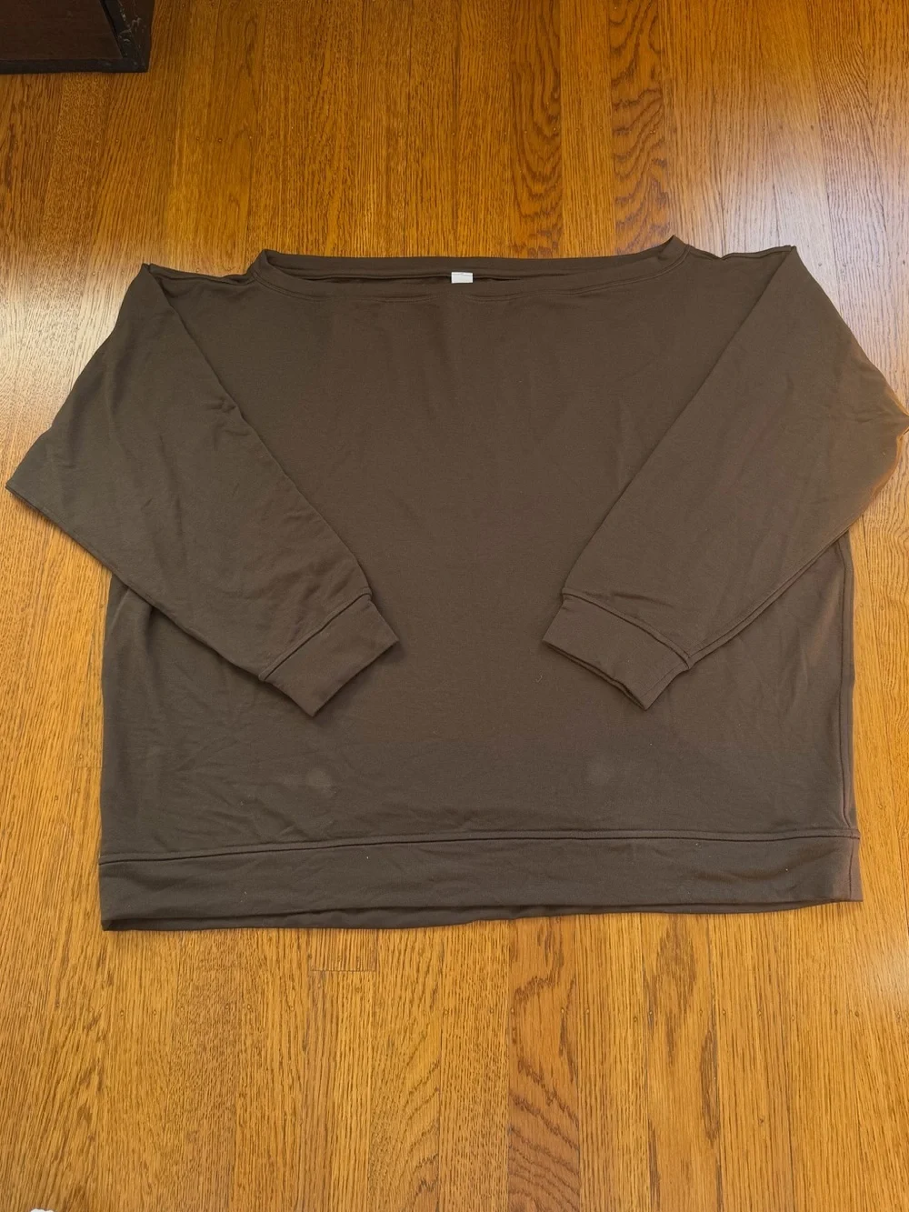 Like New - Lululemon BeCalm Oversized Boatneck Long Sleeve Shirt in Brown (L)